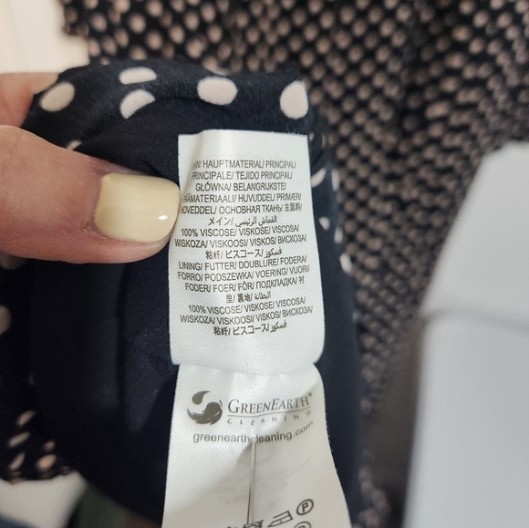 Boden Black Pink Polka Dot Dress, Size 12 - Picture 5 of 10